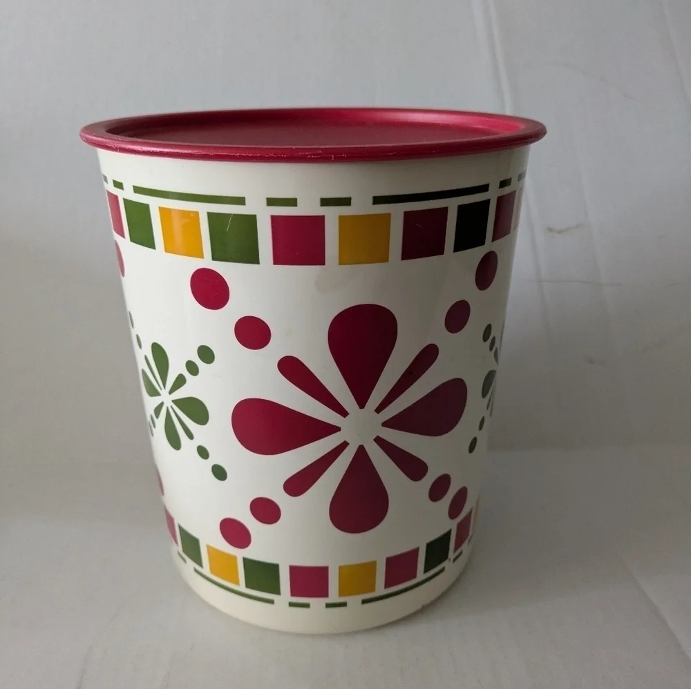 Tupperware One Touch Happy Hacienda Canister